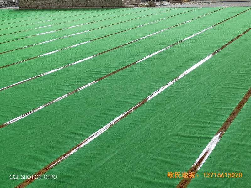 溫州消防特勤大隊(duì)籃球館體育木地板安裝案例1