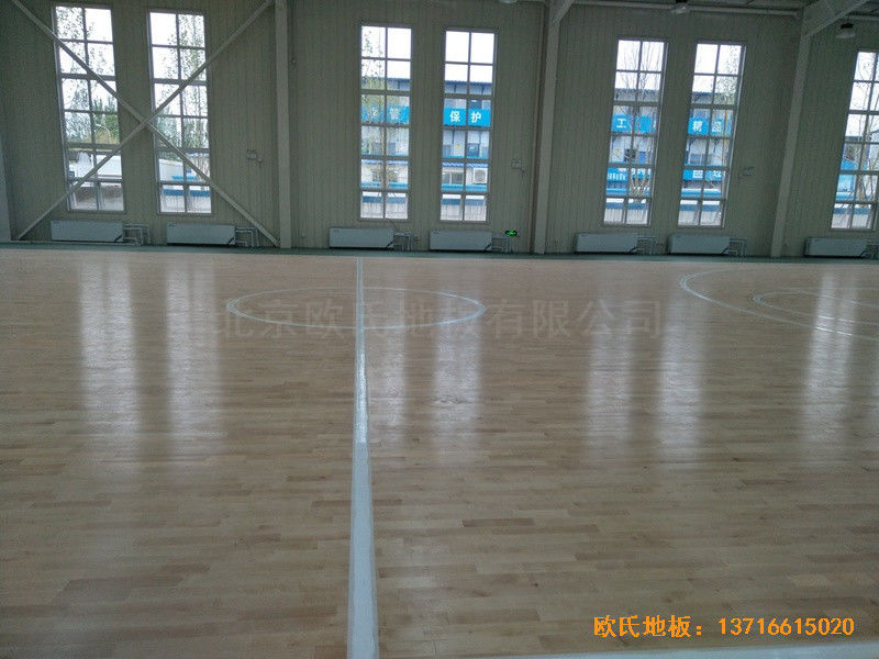 北京麗澤金融活動中心體育地板鋪裝案例4