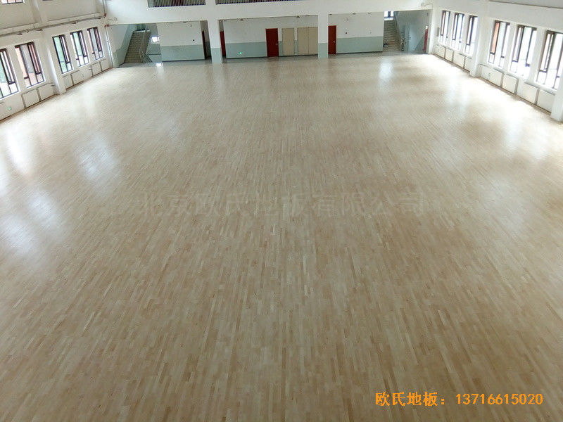 北京趙全營鎮(zhèn)天順小學體育館運動木地板鋪設案例0