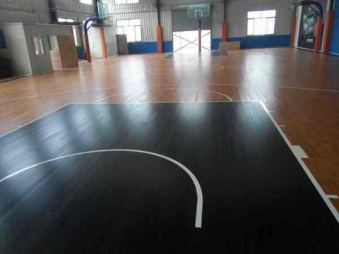 籃球場地板生產工藝