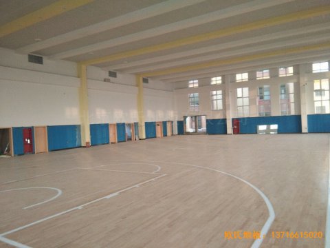 山東李滄徐水路小學籃球館運動地板安