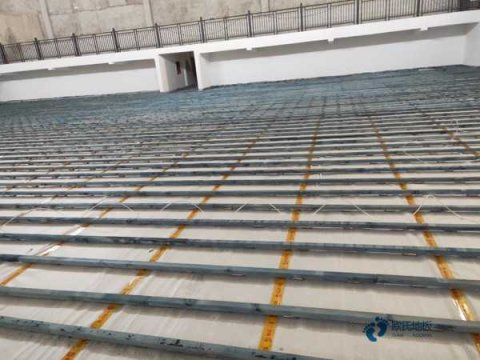體育籃球館專用耐磨實木地板