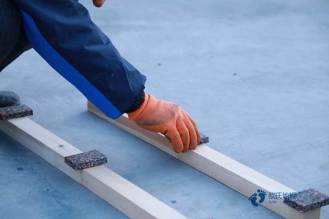 中學籃球場館地板施工工藝