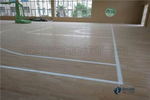 學校籃球場館木地板輔設